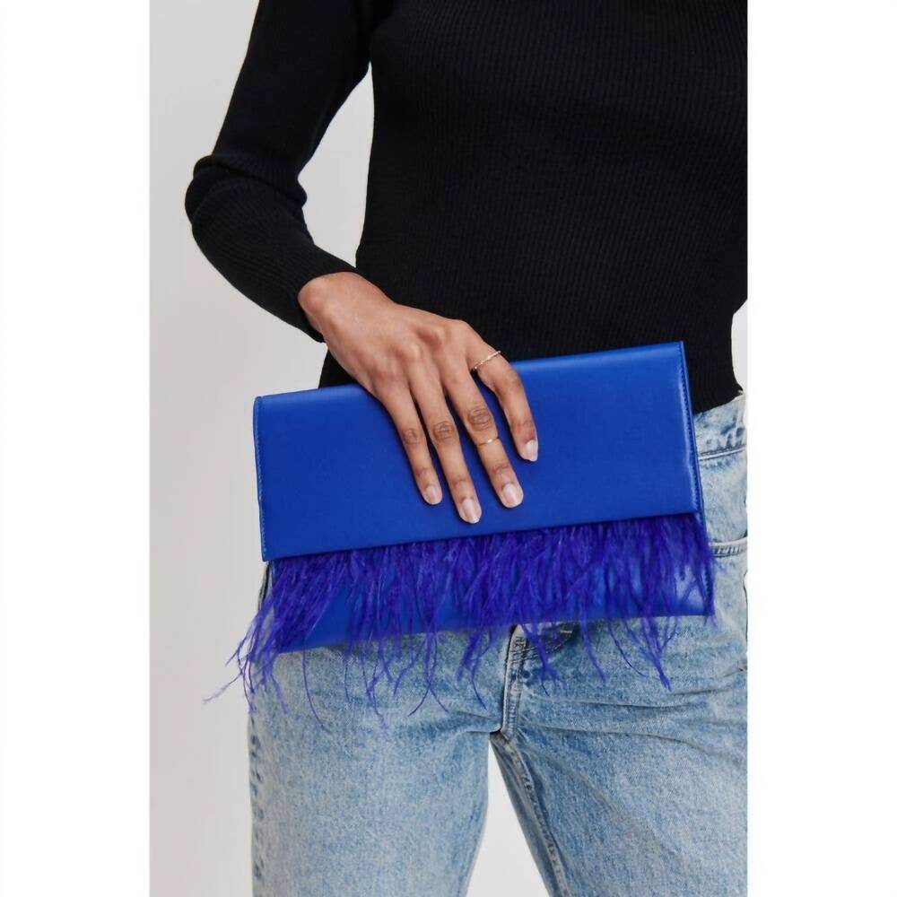 NEW MODA LUXE everlee clutch in electric blue - Picture 2 of 6
